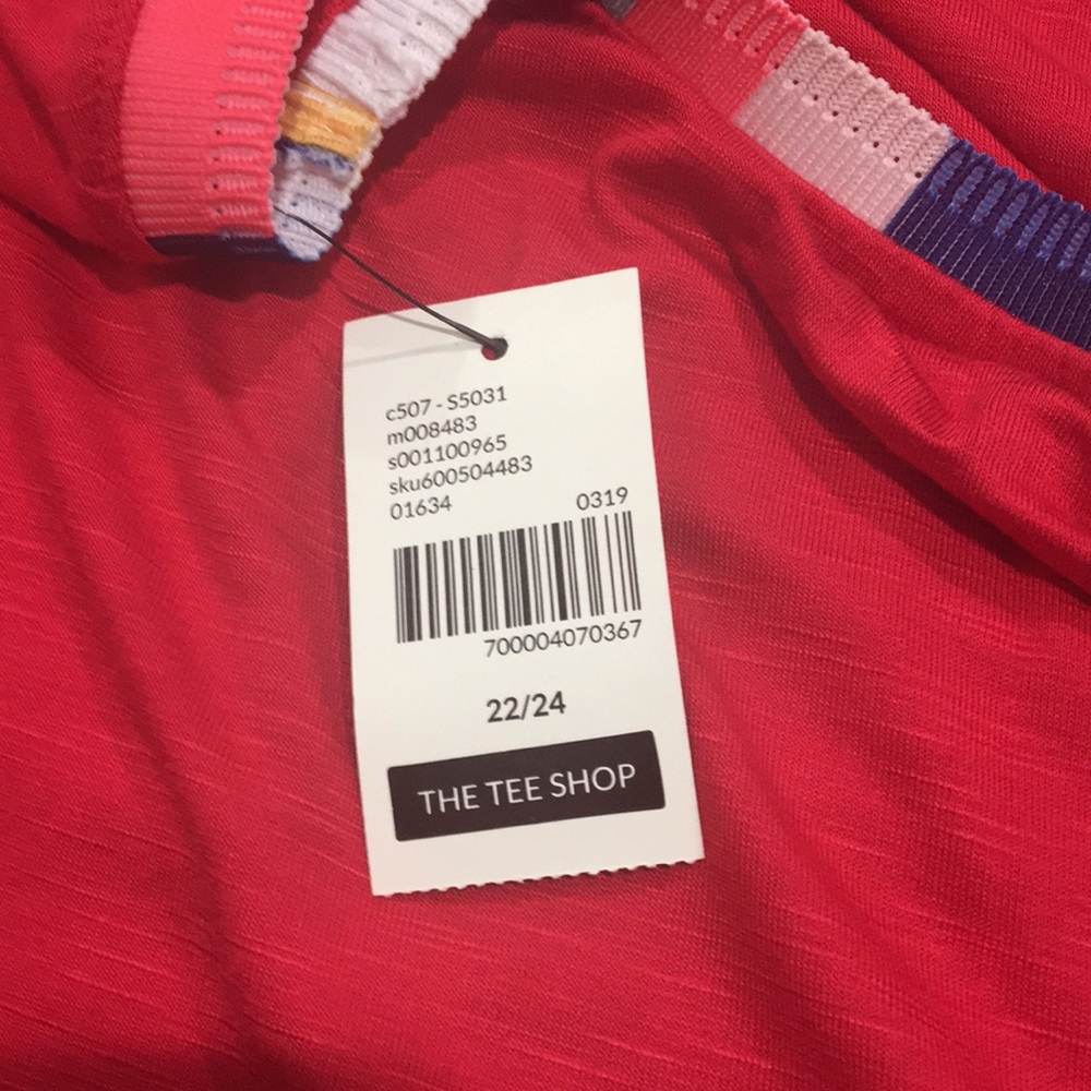 Lane Bryant Rib Trim Crew Neck Tee - Picture 5 of 5